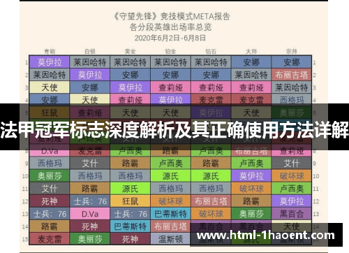 法甲冠军标志深度解析及其正确使用方法详解